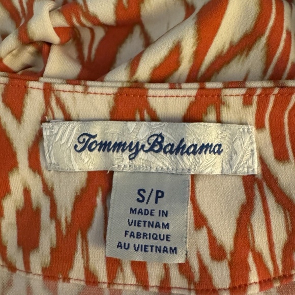 Tommy Bahama "Clara Isla Ikat" Small 3/4 Sleeve Knee-Length Wrap Sheath Dress - Picture 4 of 5